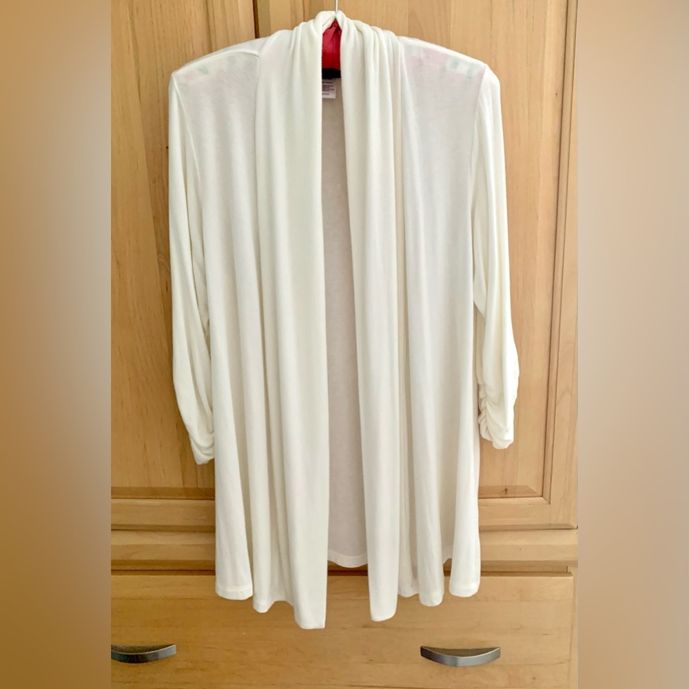 MODlusive Open Front Cream Cardigan SzS